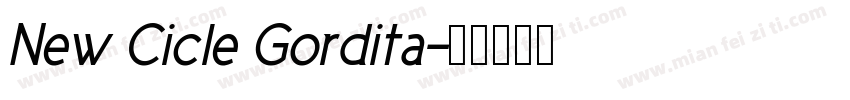 New Cicle Gordita字体转换